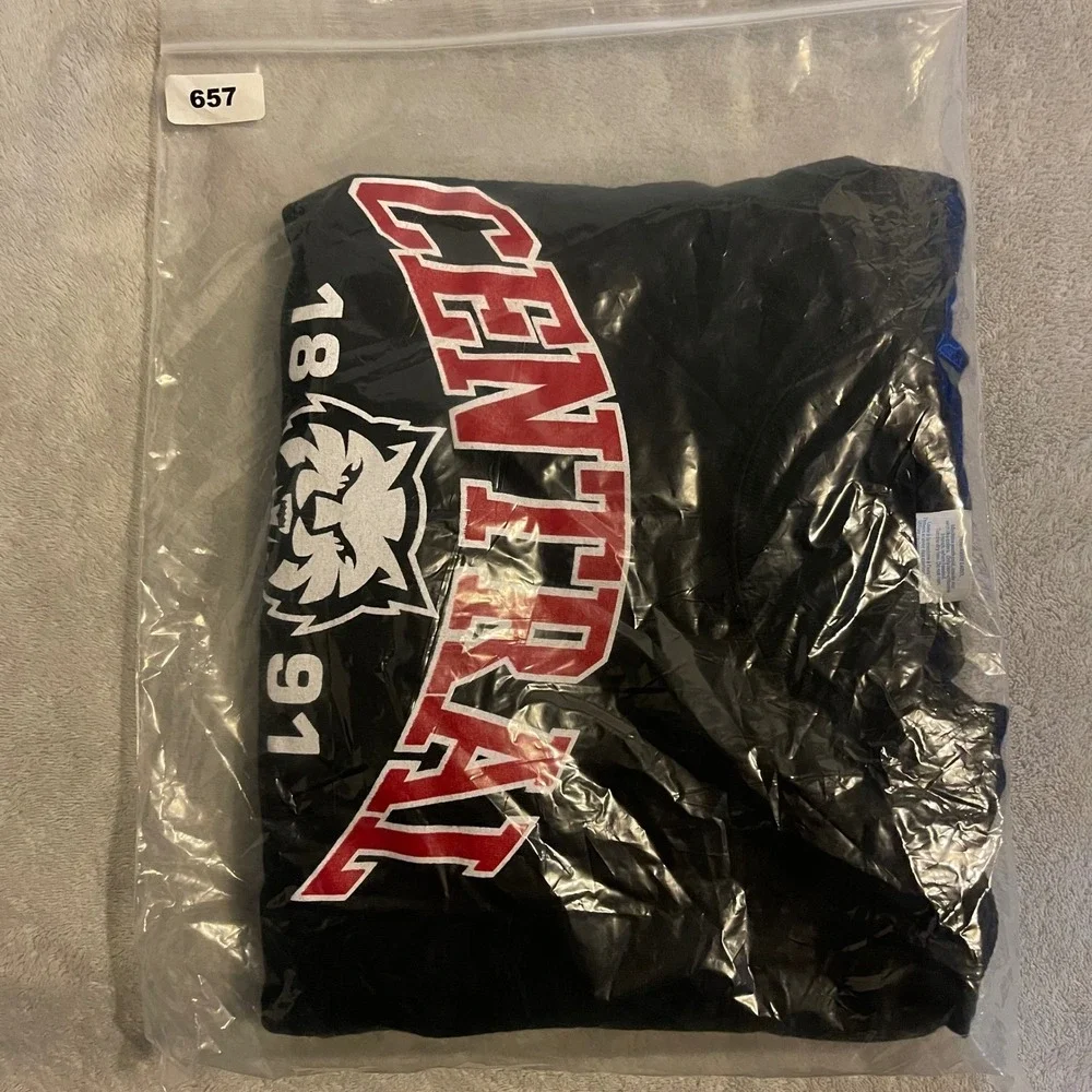 Central Washington‎ Wildcats Mom T Shirt Black Large Sportswear Cotton Womens